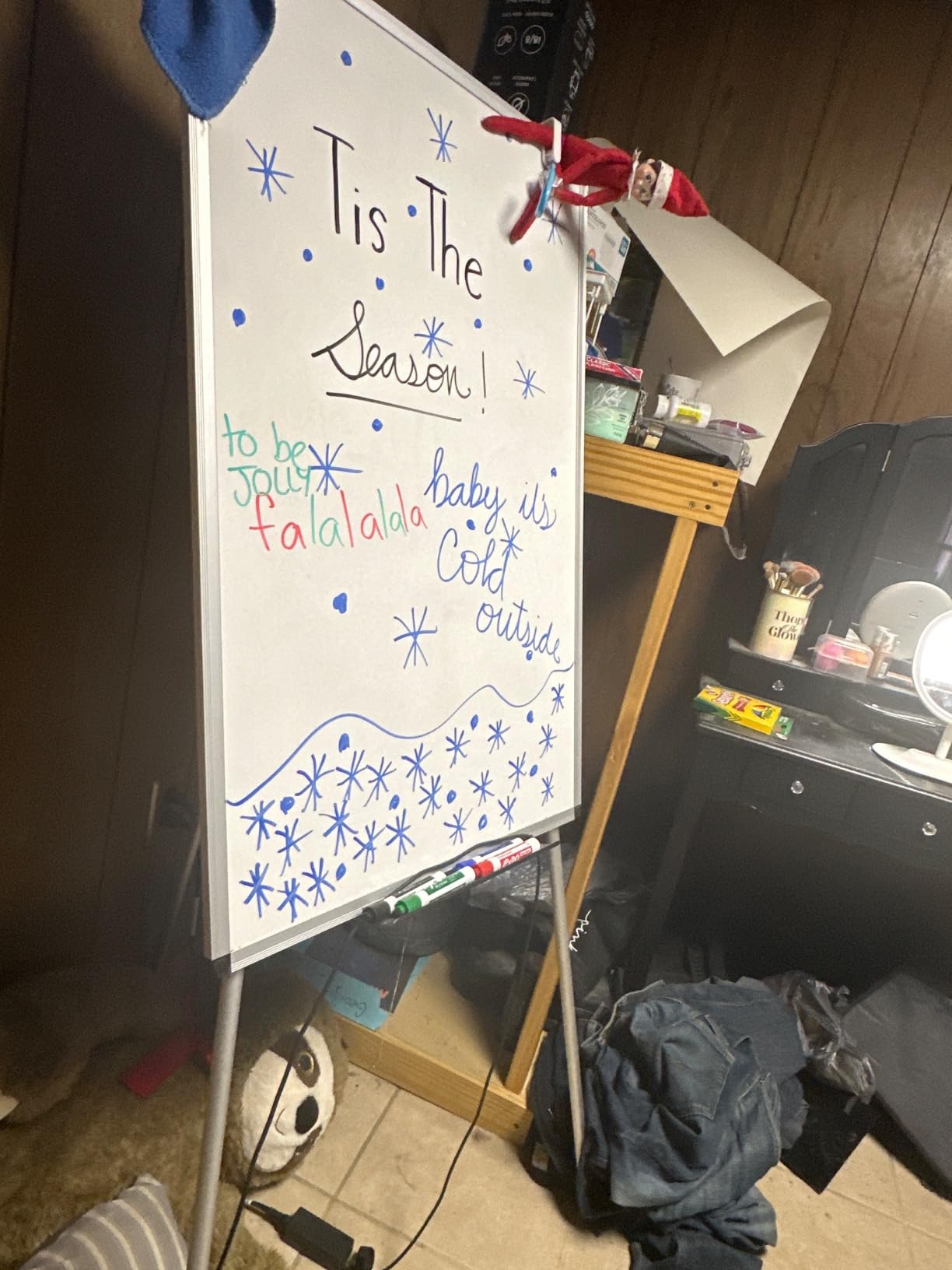VIZ-PRO Whiteboard Easel, 36 x 24 Inches, Portable Tripod Dry Erase Board | 3' x 2', Height Adjustable, Aluminum Frame, for Teaching Office Classroom and Home customer photo 1