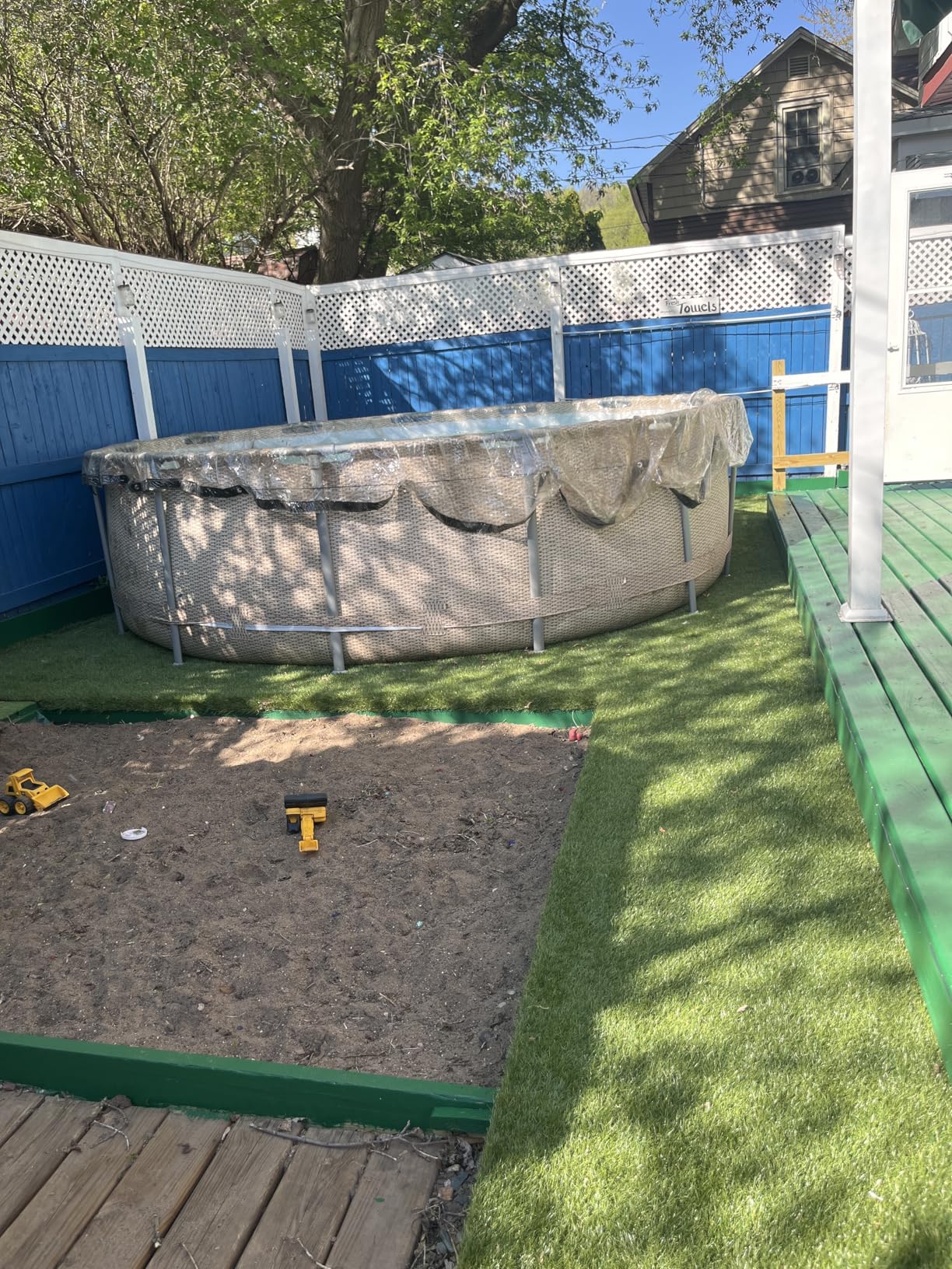 Thick Artificial Grass Turf Lawn Customized Size 6.5 x 10 Feet, 1.38