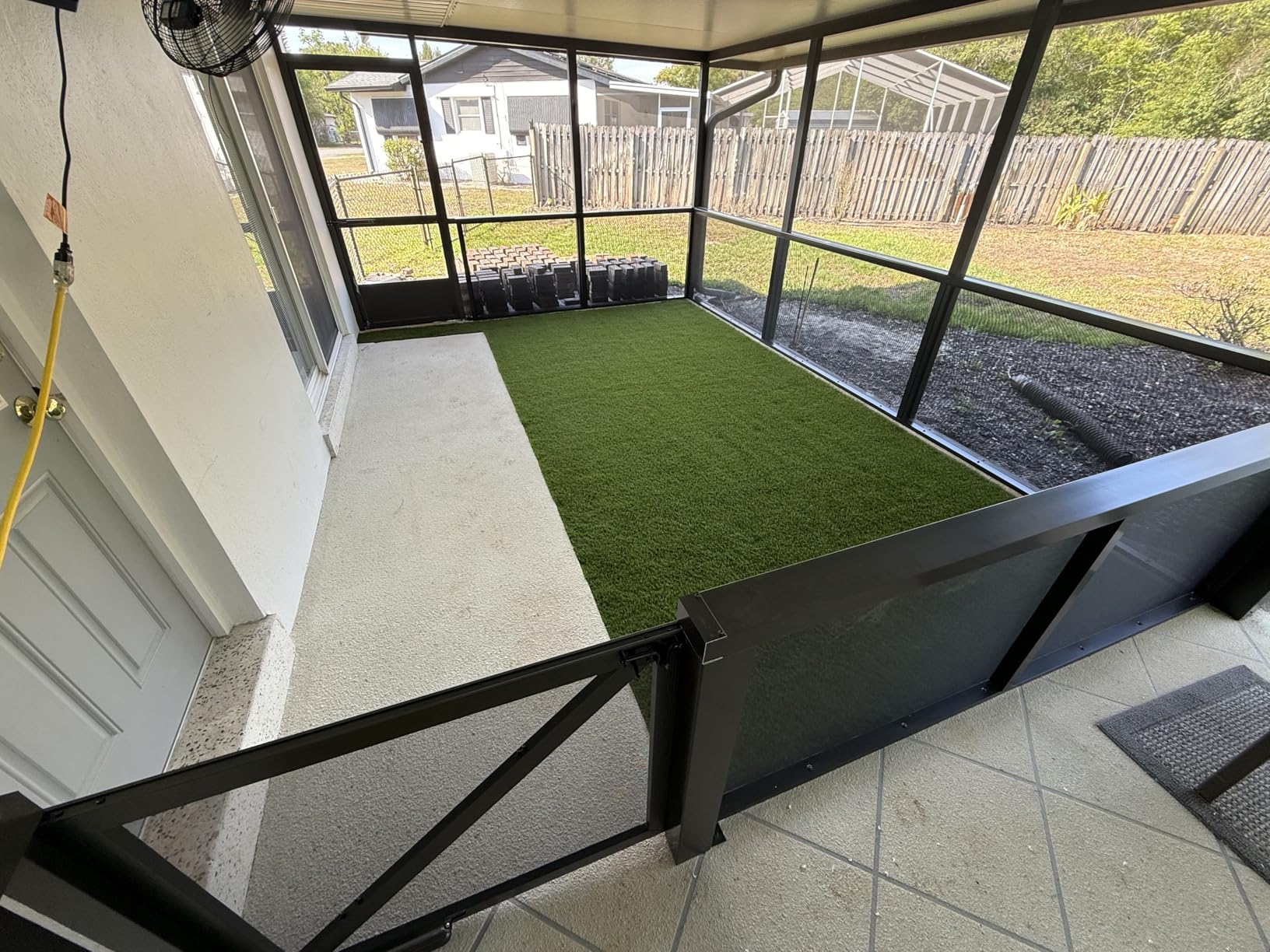 Thick Artificial Grass Turf Lawn Customized Size 6.5 x 10 Feet, 1.38