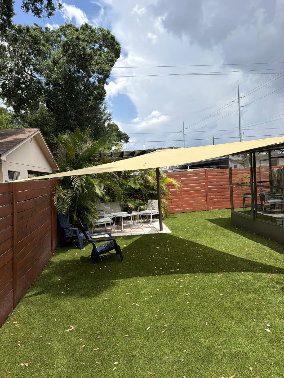 Shade&Beyond 16'X16'X16' Sun Shade Sail Sand Triangle | 95% UV Block, Curved Edge, Permeable Canopy customer photo 2