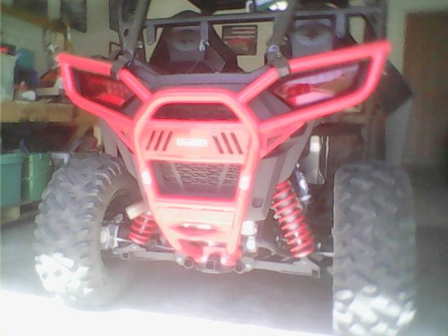 SuperATV Rear Bumper for Polaris RZR Models, Made of 1.75
