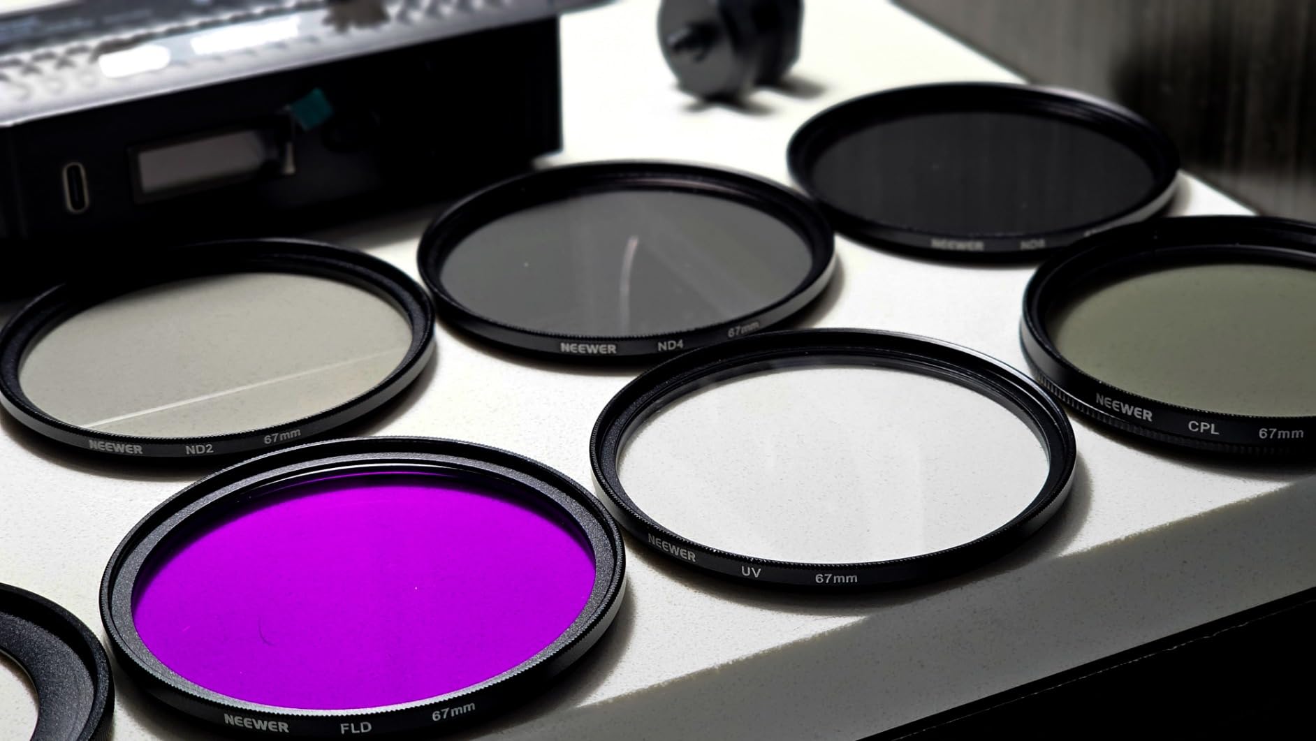 Neewer 67mm Complete Lens Filter Accessory Kit: UV CPL FLD + Macro + ND Sets customer photo 2
