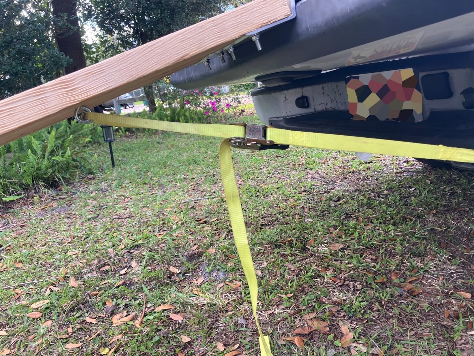MaxxHaul Aluminum Ramp Top Kit 2 Pack Turns 2x8 Boards into Utility Loading Ramps 1400 lb Capacity with Non‑Skid Surface and Tailgate Protective Pads (80439) customer photo 2