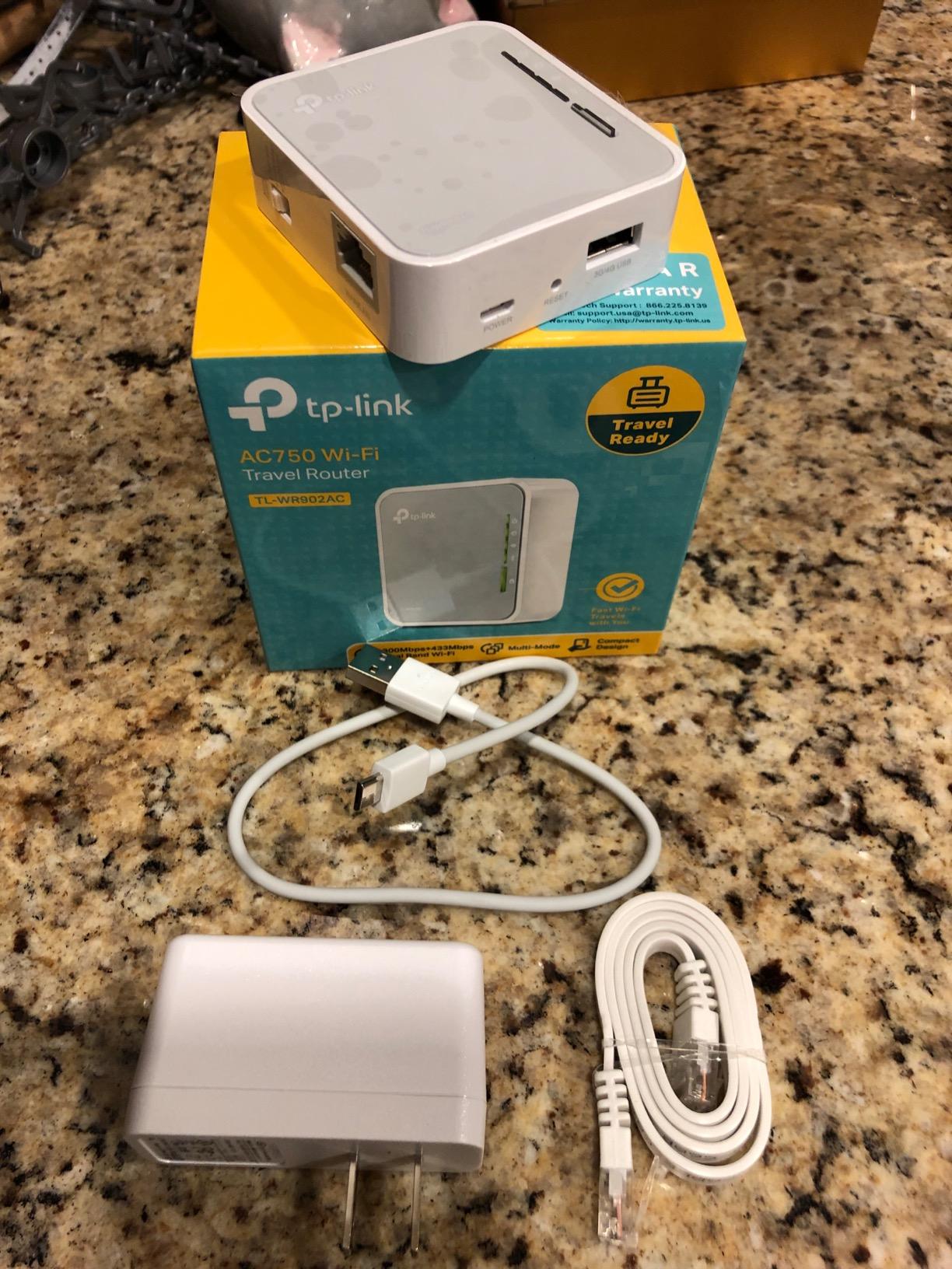 TP-Link AC750 Wireless Portable Nano Travel Router(TL-WR902AC) - Support Multiple Modes, WiFi Router/Hotspot/Bridge/Range Extender/Access Point/Client Modes, Dual Band WiFi, 1 USB 2.0 Port customer photo 1