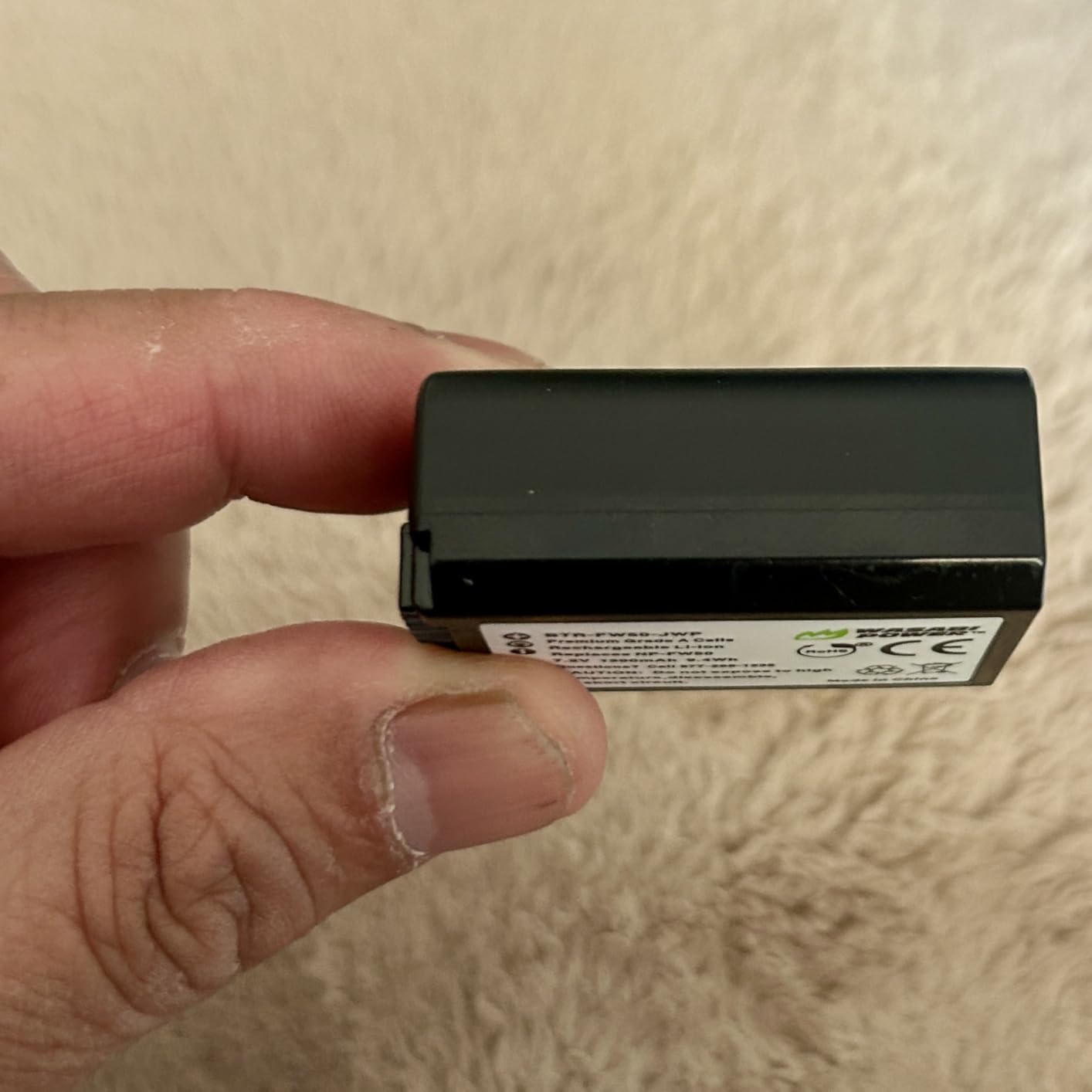 Wasabi Power NP-FW50 Camera Battery (2-Pack) for Sony ZV-E10, Alpha a5100, a6000, a6300, a6400, a6500, Alpha a7, a7 II, a7R, a7R II, a7S, a7S II, Cyber-Shot DSC-RX10 II, RX10 III, RX10 IV and More customer photo 2