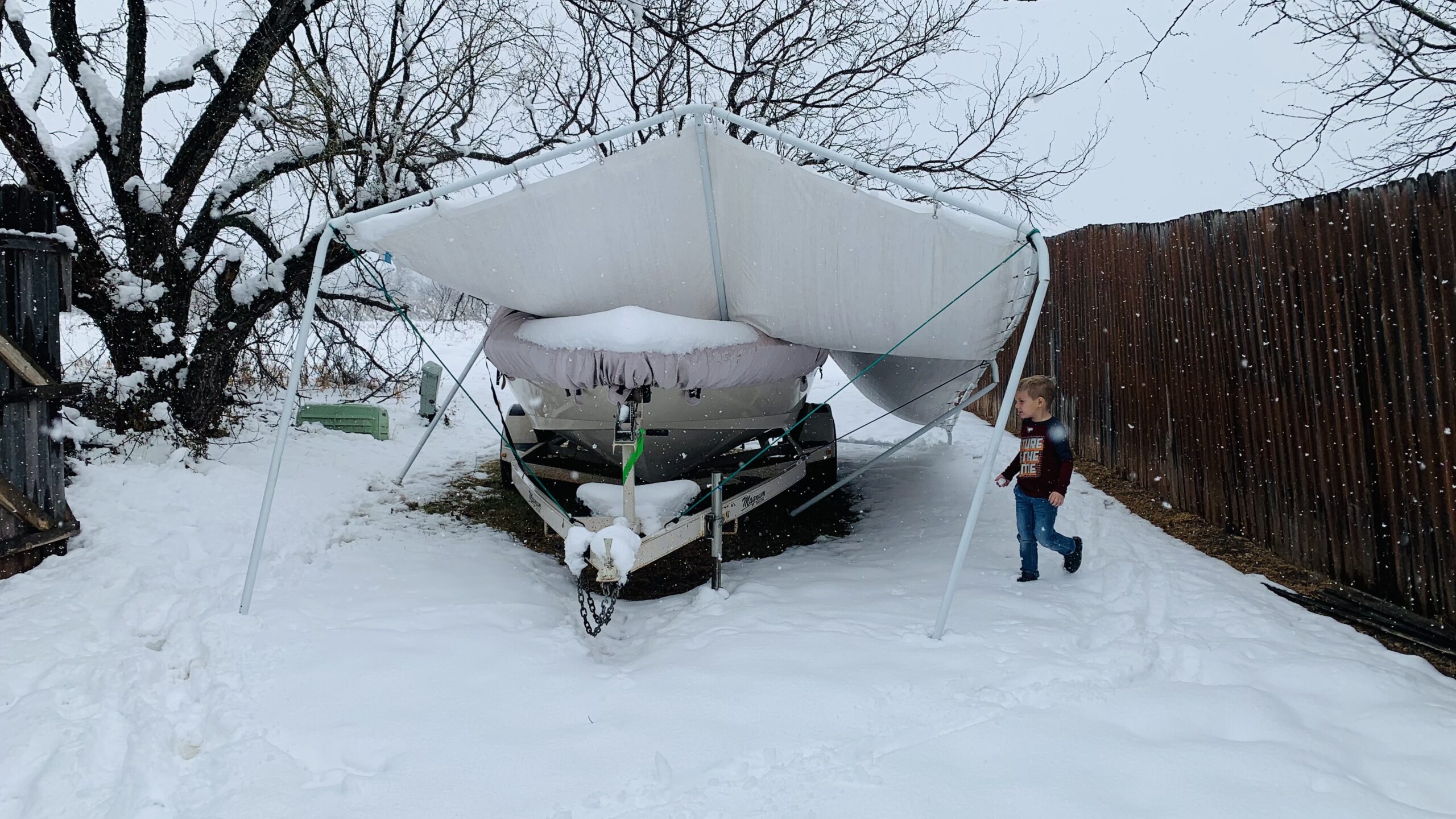 Quictent 10x20 ft Heavy Duty Carport Canopy Galvanized Car Tent Outdoor Garage Boat Shelter with Reinforced Structure, No Sidewall - White customer photo 2