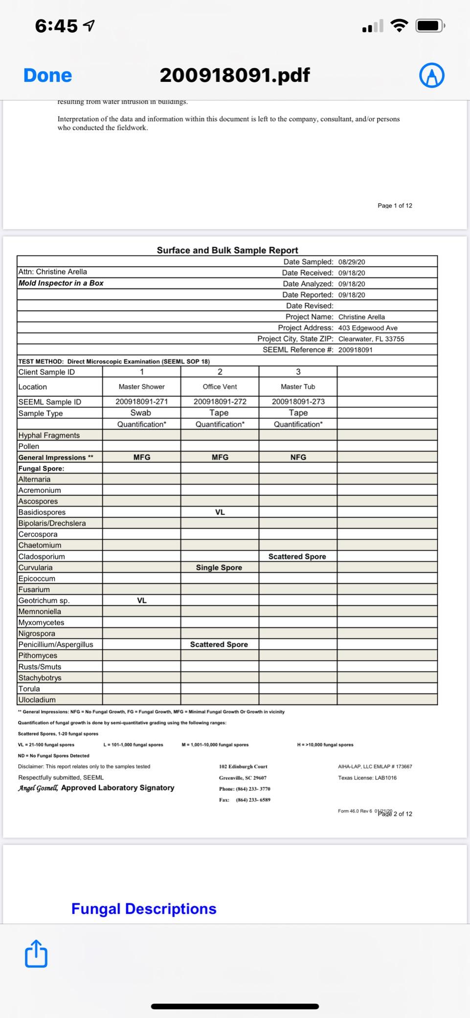 DIY Mold 3 Test Kit (Same Day Results) Expert Consultation and AIHA-LAP, LLC Accredited Lab Analysis Included customer photo 1