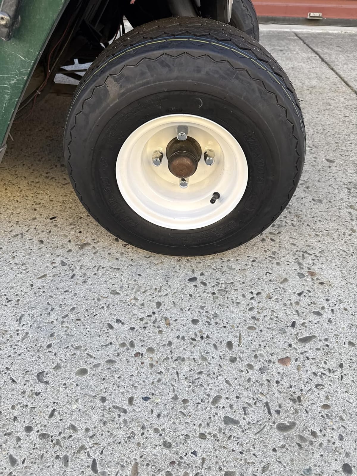 eCustomrim 4-Pack Golf Cart Tire Rim Assembly 8 Inch 18X8.50-8 4 Lug White | Steel Wheel Mounted With 18/8.5-8 4 Ply Tires Fit Club Car, E-Z-GO, Yamaha, Cushman, EZGO - 2 Year Warranty customer photo 2