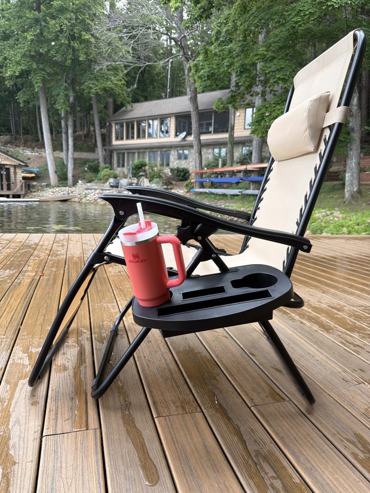 Best Choice Products Set of 2 Adjustable Steel Mesh Zero Gravity Lounge Chair Recliners w/Pillows and Cup Holder Trays - Gray customer photo 1