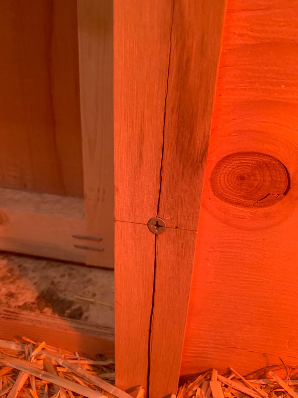 ChickenGuard Classic Door Kit Combi - 'Extreme' Auto Coop Door Opener Plus Aluminium Pop Hole Door with Oak Runners customer photo 2