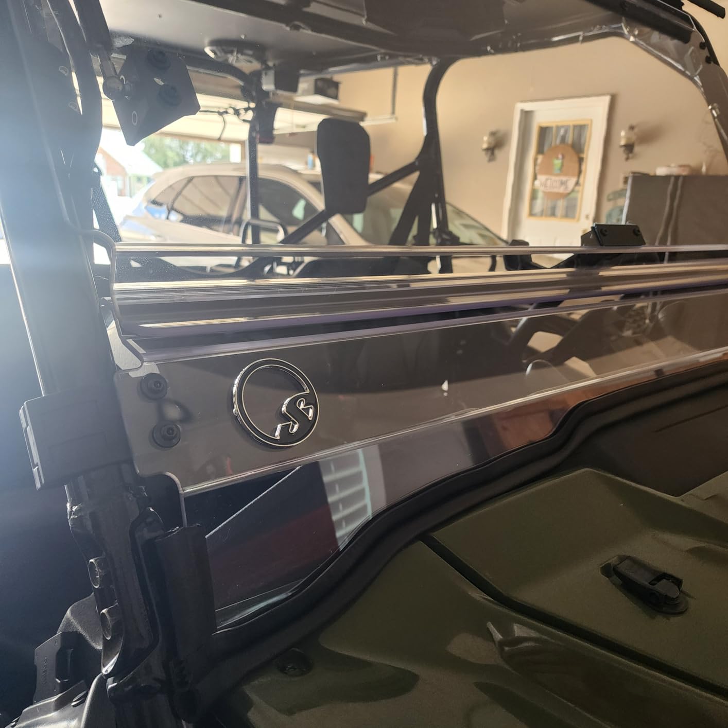 SuperATV Flip Windshield for Honda Pioneer 1000 / 1000-5 | Scratch-Resistant Clear Windshield, 2016+, Hard Coated, USA Made, Easy Install customer photo 1