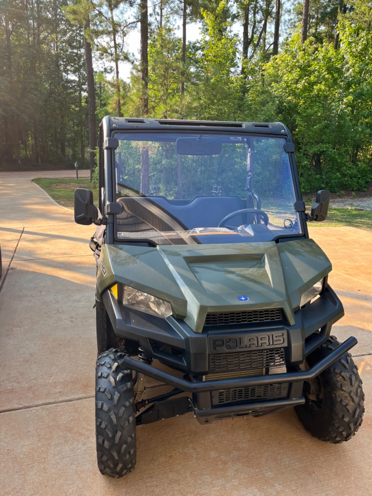 SuperATV Heavy Duty Clear Full Windshield for 2008+ Polaris RZR 800 / S 800 / 4 800 / XP 900 / XP 4 900 / 570 / 570 S | 1/4