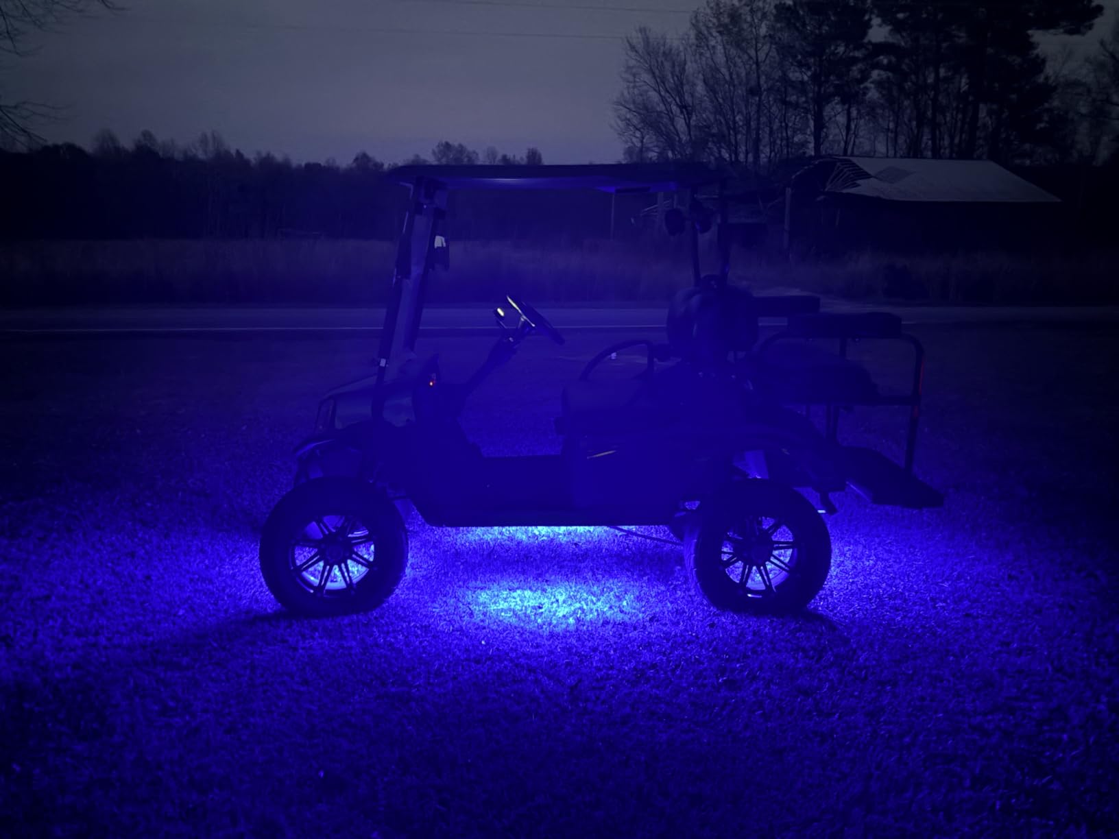 LEDGlow 4pc Million Color LED Golf Cart Underglow Kit for 12V 4-Seater | Accent Neon Lights Fit EZGO Yamaha Club Car ICON, Multi-Color Water Resistant Flex Tubes, 10 Solid Colors, 16 Modes customer photo 2