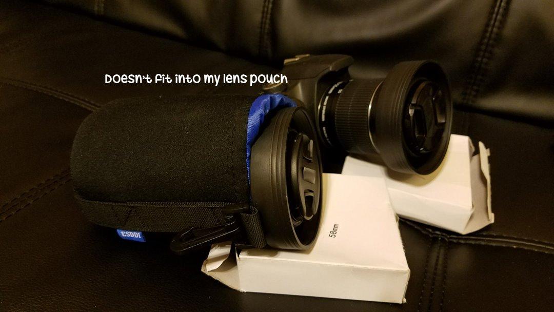 Camera Lens Hood - Rubber - Set of 2 - Collapsible in 3 Steps - Sun Shade/Shield - Reduces Lens Flare and Glare - Blocks Excess Sunlight customer photo 2