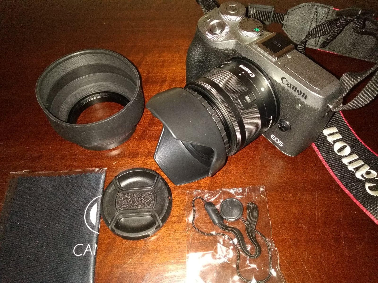 58mm Set of 2 Camera Lens Hoods and 1 Lens Cap - Rubber (Collapsible) + Tulip Flower - Sun Shade/Shield - Reduces Lens Flare and Glare - Blocks Excess Sunlight (58 mm, Rubber Hood + Tullip Hood + Cap) customer photo 2