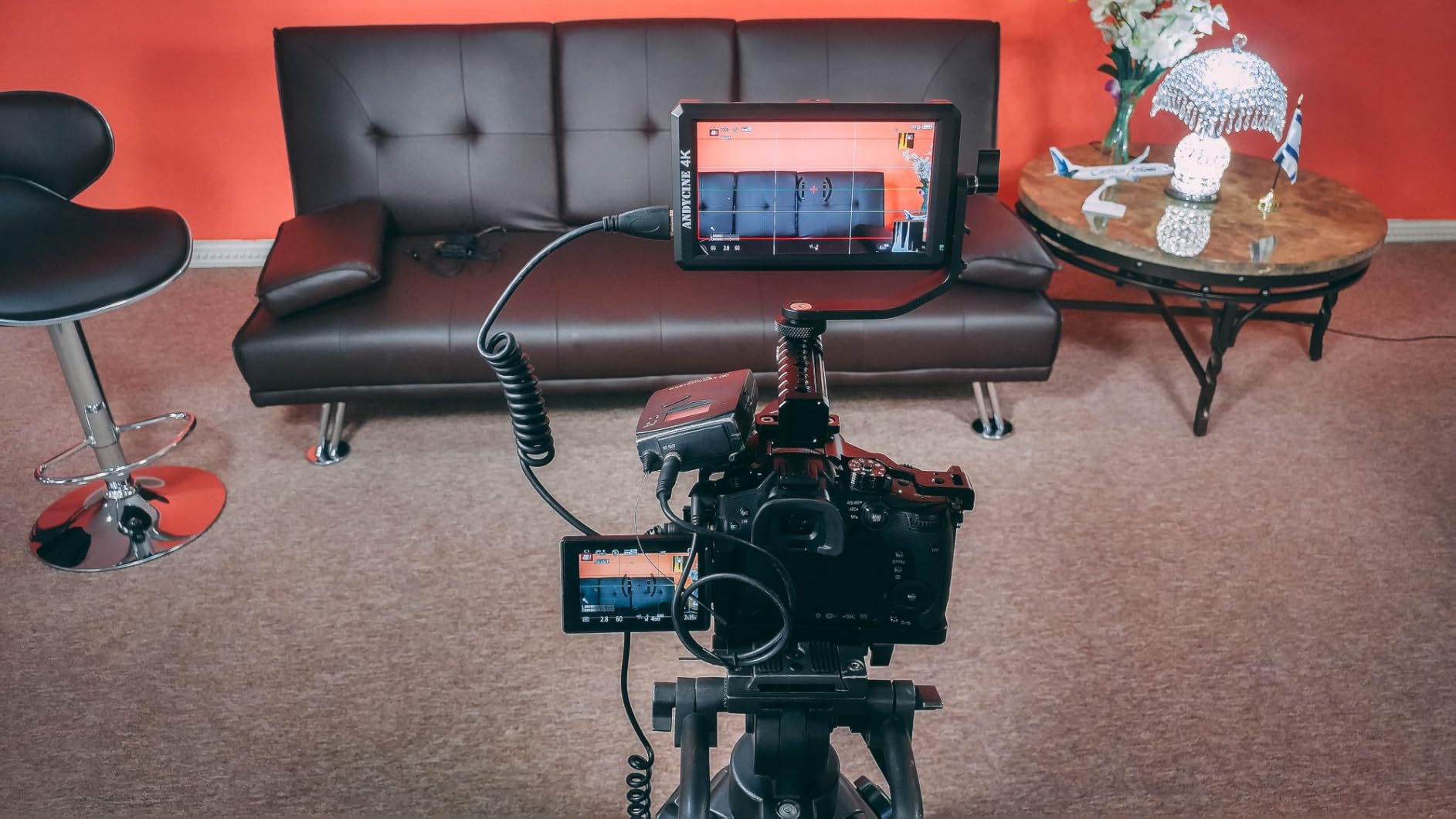ANDYCINE A6 V2 6 Inch HDMI Field Monitor 1920x1080 Camera Fiedl Monitor Bundle with 4k HDMI in/Out Tilt Arm, Power Output, Battery & Carry Case Included | 1920x1080P 3D LUT All Waveform DC 8V Power Output Swivel Arm for Mirroless Camera and Gimbals customer photo 2