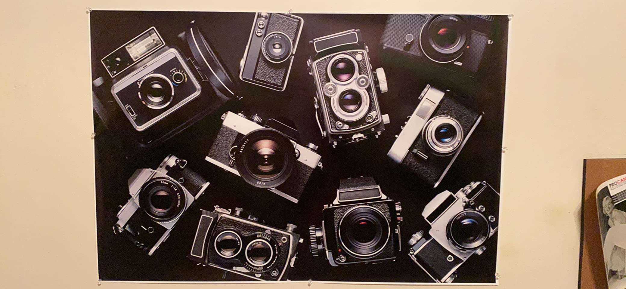 Vintage Cameras Photo Photograph Cool Wall Art Print Poster 36x24 customer photo 1