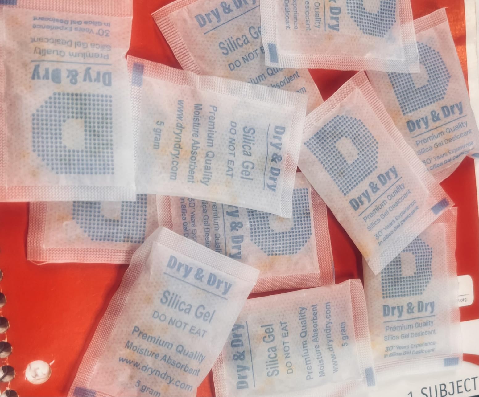 Dry & Dry 10 Gram [30 Packets] Orange Indicating Silica Gel Packets Desiccants Silica Packets - Rechargeable Moisture Absorbers for Food Storage, Electronics, 3D Filament & Safes customer photo 2
