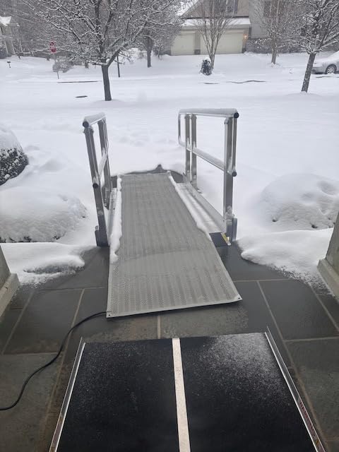 RHS Electric Heated Snow Melting Mats, 30 in x 10 ft Commercial Non-Slip | Anti-Slip Herringbone Traction Outdoor Walkway Mat, Melts 2 in Snow/hr, for Sidewalks, Entrances, Decks and Wheelchair Ramps customer photo 2