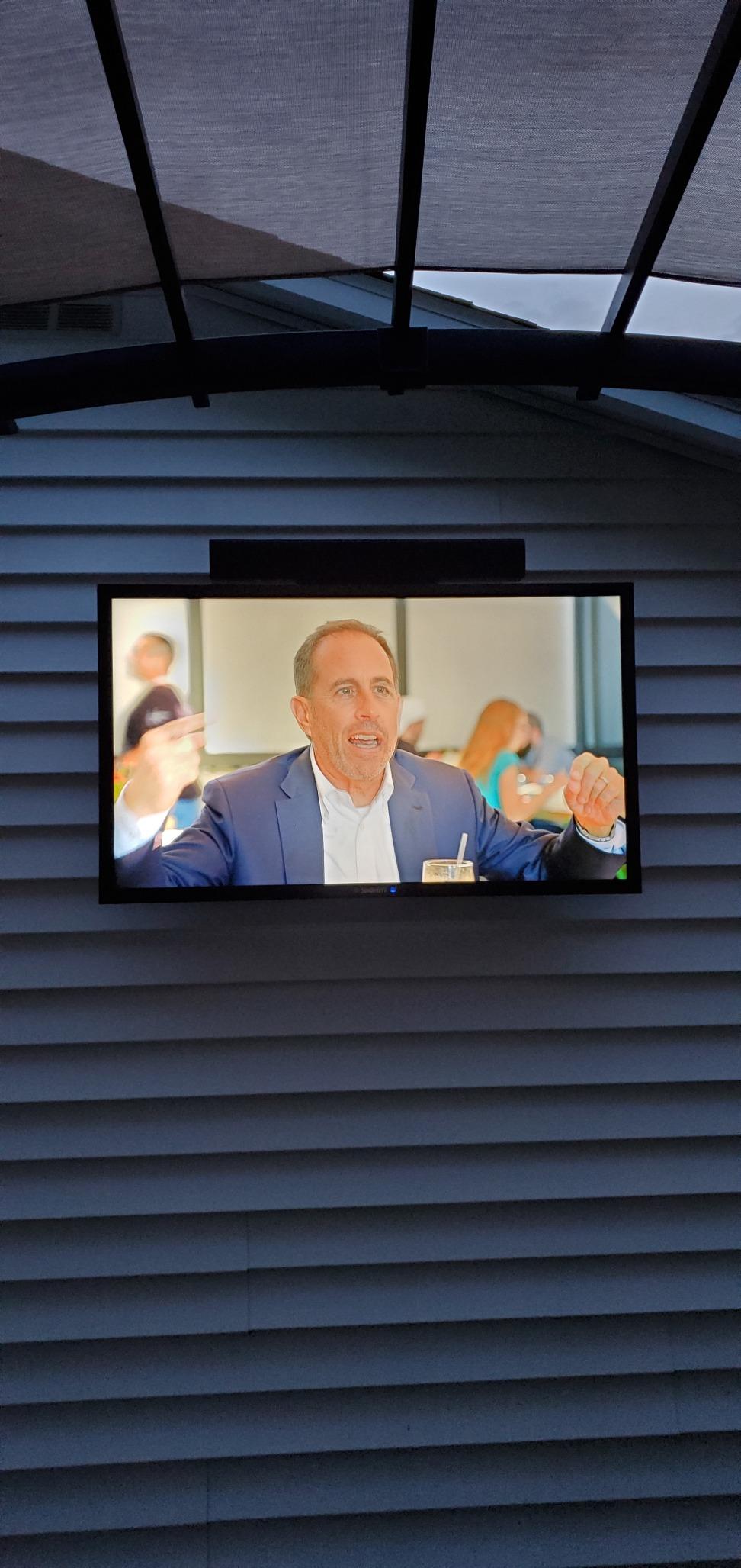 SunBrite SE 43-inch Partial Sun Outdoor TV | 4K Ultra HD LED Weatherproof Television - Includes Speaker bar (SB-SE-43-4K-BL) customer photo 1