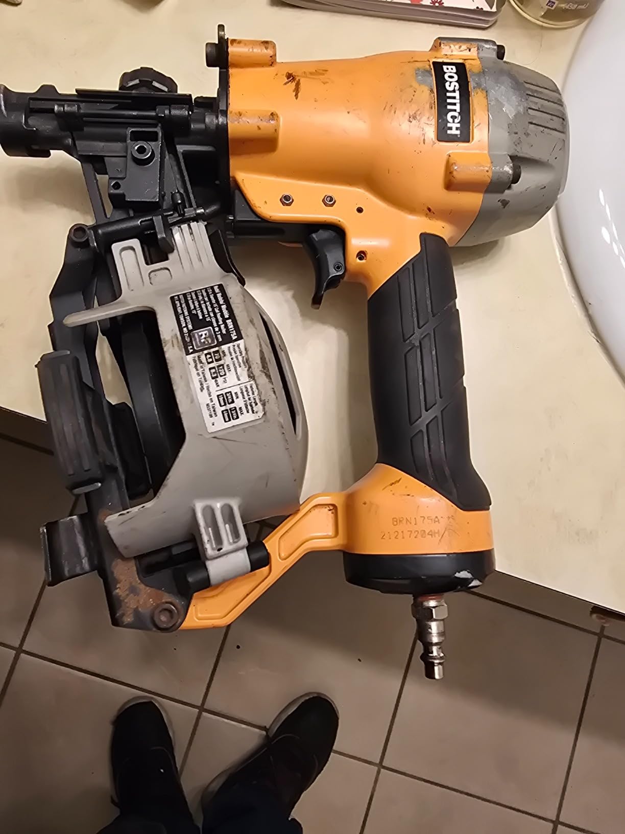 Bostitch 15-Degree Coil Roofing Pneumatic Nailer customer photo 2