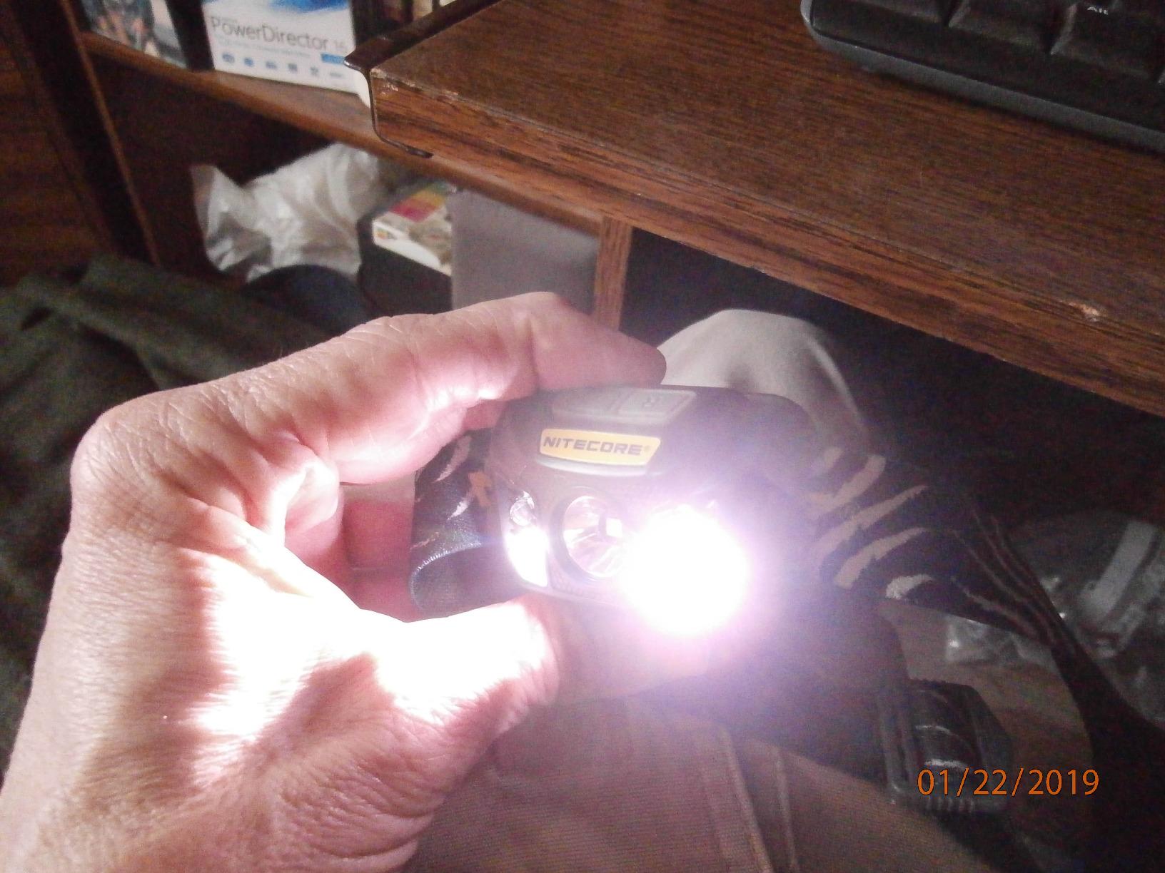 Nitecore NU30 500 Lumen LED Rechargeable Headlamp with White and Red Beams customer photo 2
