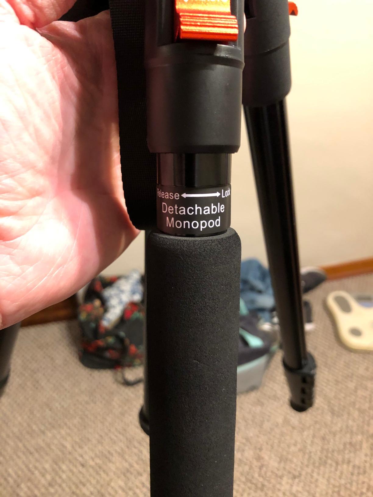 GEEKOTO 77'' Tripod, Camera Tripod for DSLR, Compact Aluminum Tripod with 360 Degree Ball Head and 8kgs Load for Travel and Work customer photo 1