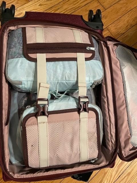 Platinum Elite Carry-On Luggage Spinner, Red, 21-Inch customer photo 2
