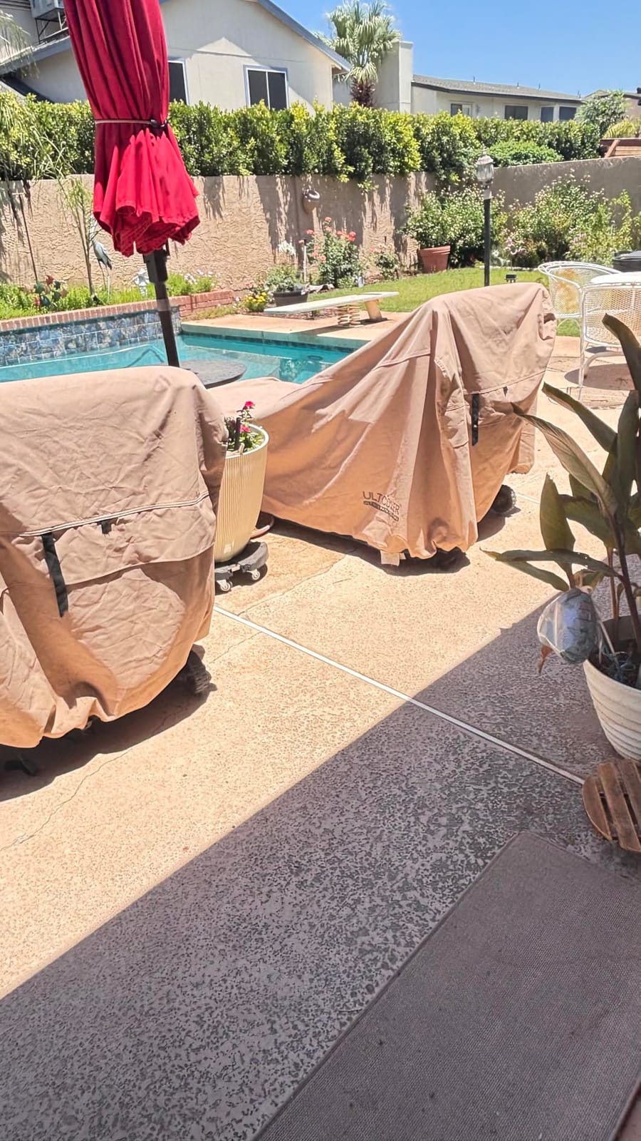 ULTCOVER Outdoor Chaise Lounge Cover 2 Pack, 84L x 32W x 32H in | Waterproof 600D Polyester, Heavy Duty, UV Resistant, Fits Patio Pool Lounge Chair customer photo 2