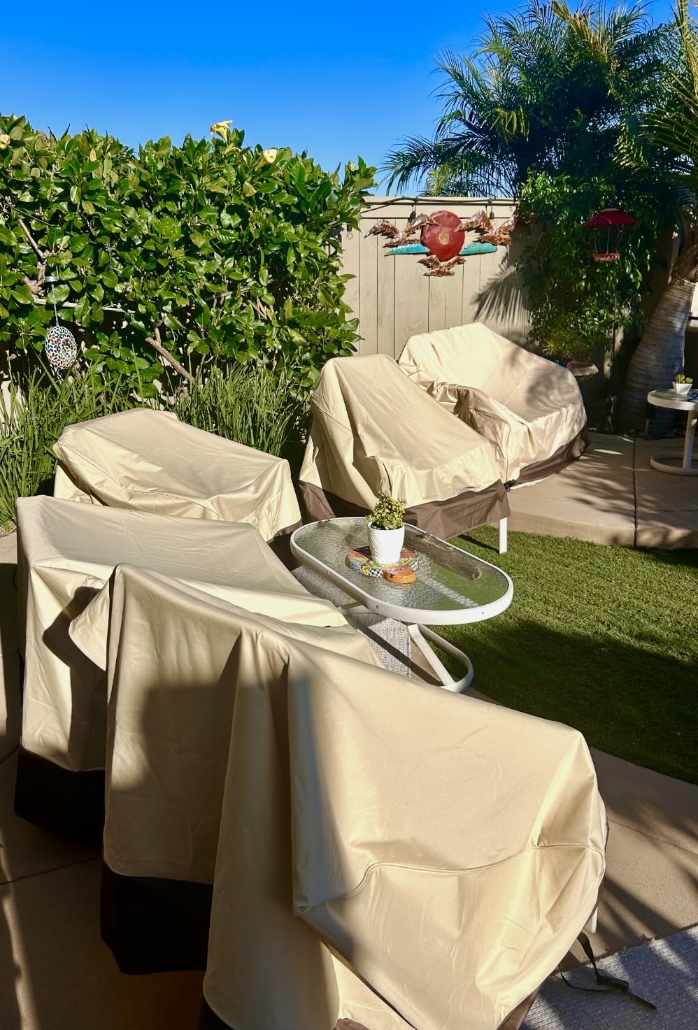 Vailge Patio Chair Covers & Outdoor Furniture Covers Heavy-Duty Waterproof | 600D Oxford Outdoor Chair Covers with Air Vents for all-weather fit, Lounge Deep Seat Chair Covers 2-Pack customer photo 1
