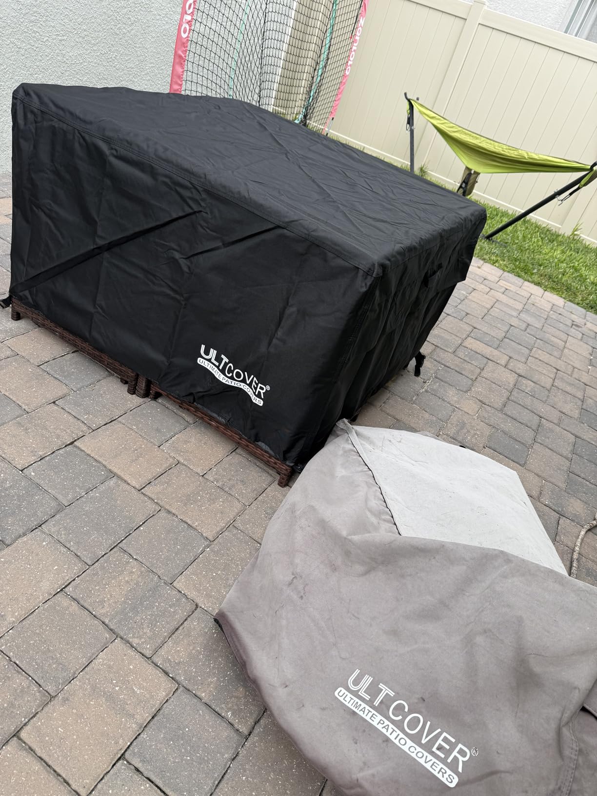 ULTCOVER Waterproof Round Patio Fire Pit Table Cover 44 inch | Heavy Duty 600D Polyester, UV Resistant, Fits Outdoor Firepits & Fire Bowl customer photo 1