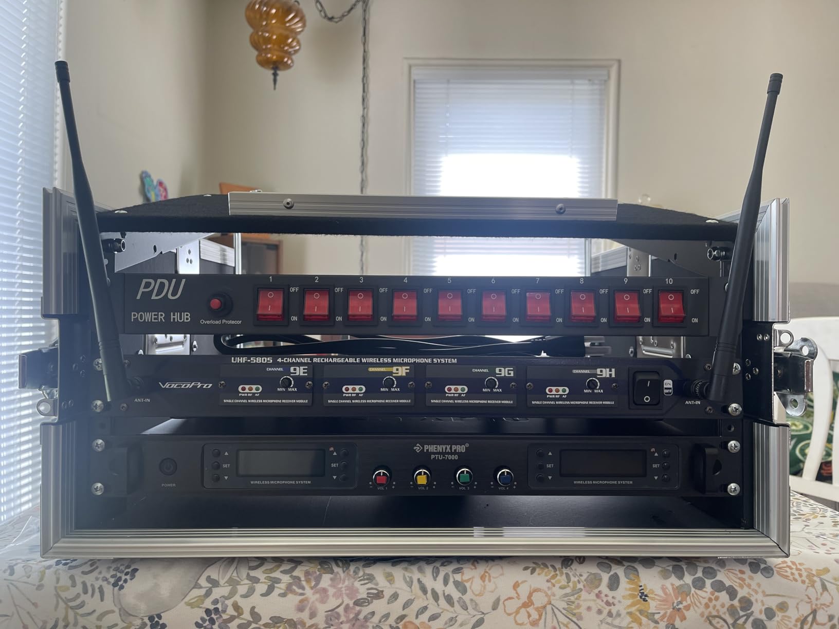 Sound Town 4U PA DJ Pro Audio Rack/Road ATA Case with 11U Slant Mixer Top, 20.2' Rackable Depth, 4 Space Size - Pro Tour Grade (STMR-4U) customer photo 2