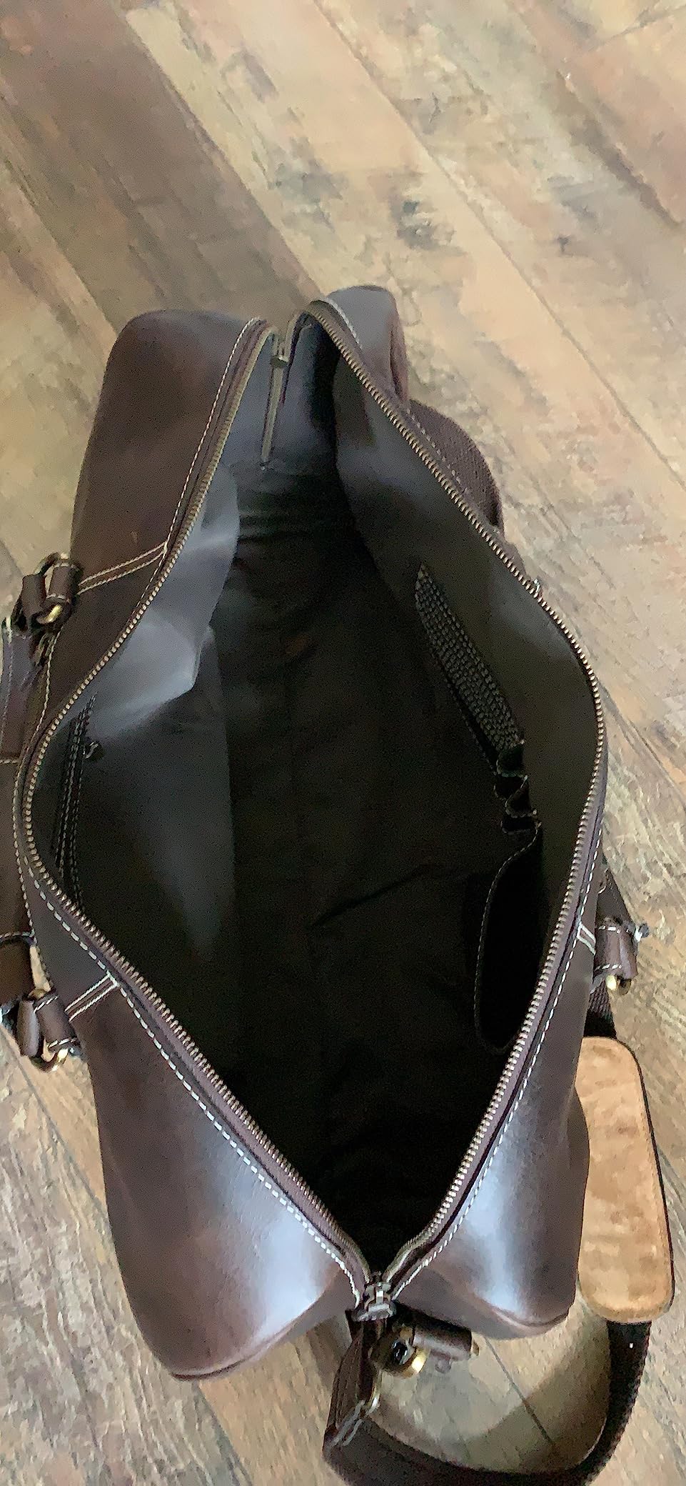 Leather Travel Duffel Bag | Gym Sports Bag Airplane Luggage Carry-On Bag | Gift for Father's Day By Aaron Leather Goods customer photo 1