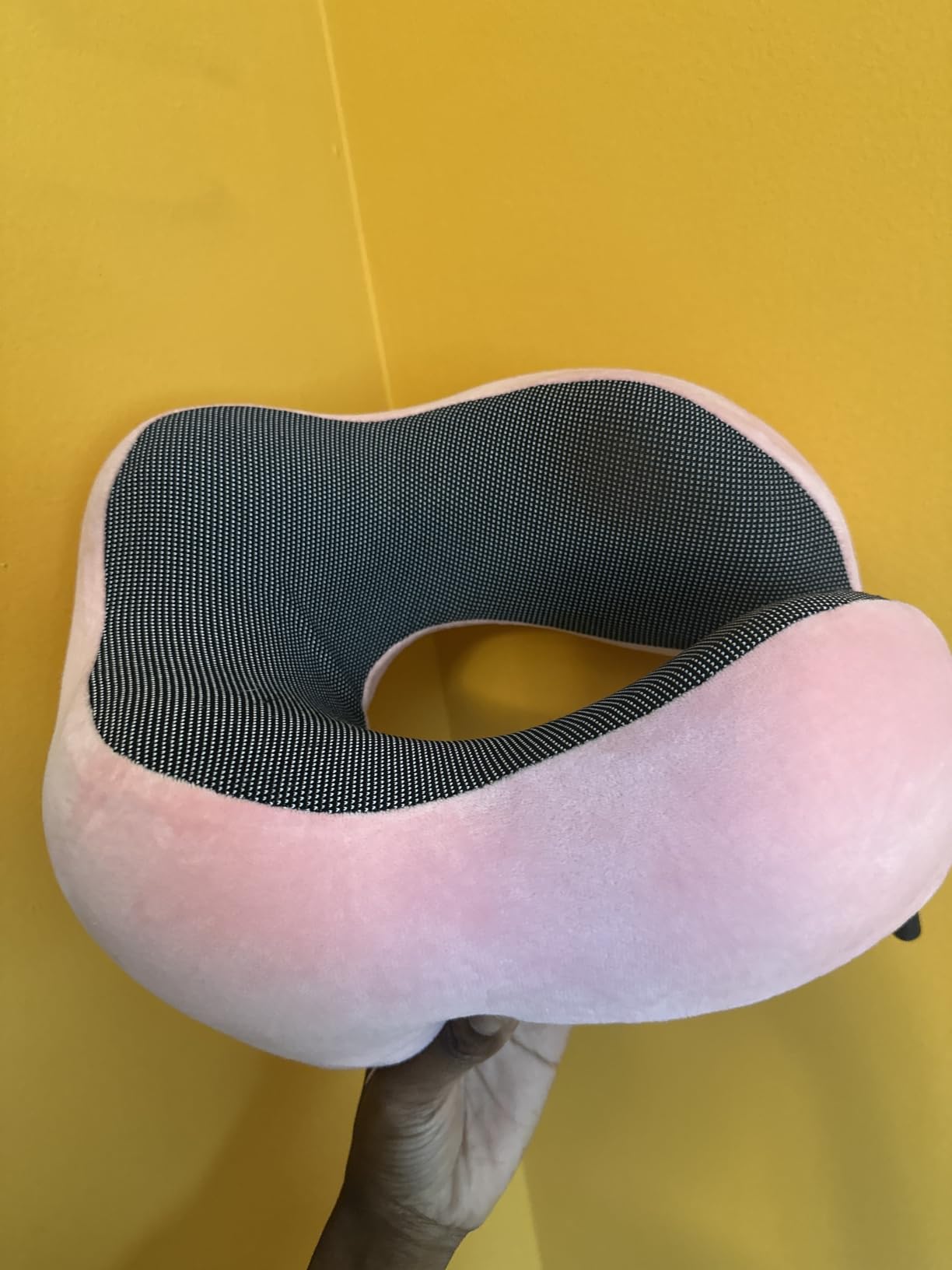 TALLGO Travel Pillow, Best Memory Foam Neck Pillow Head Support Soft Pillow for Sleeping Rest, Airplane Car & Home Use (Black) customer photo 1