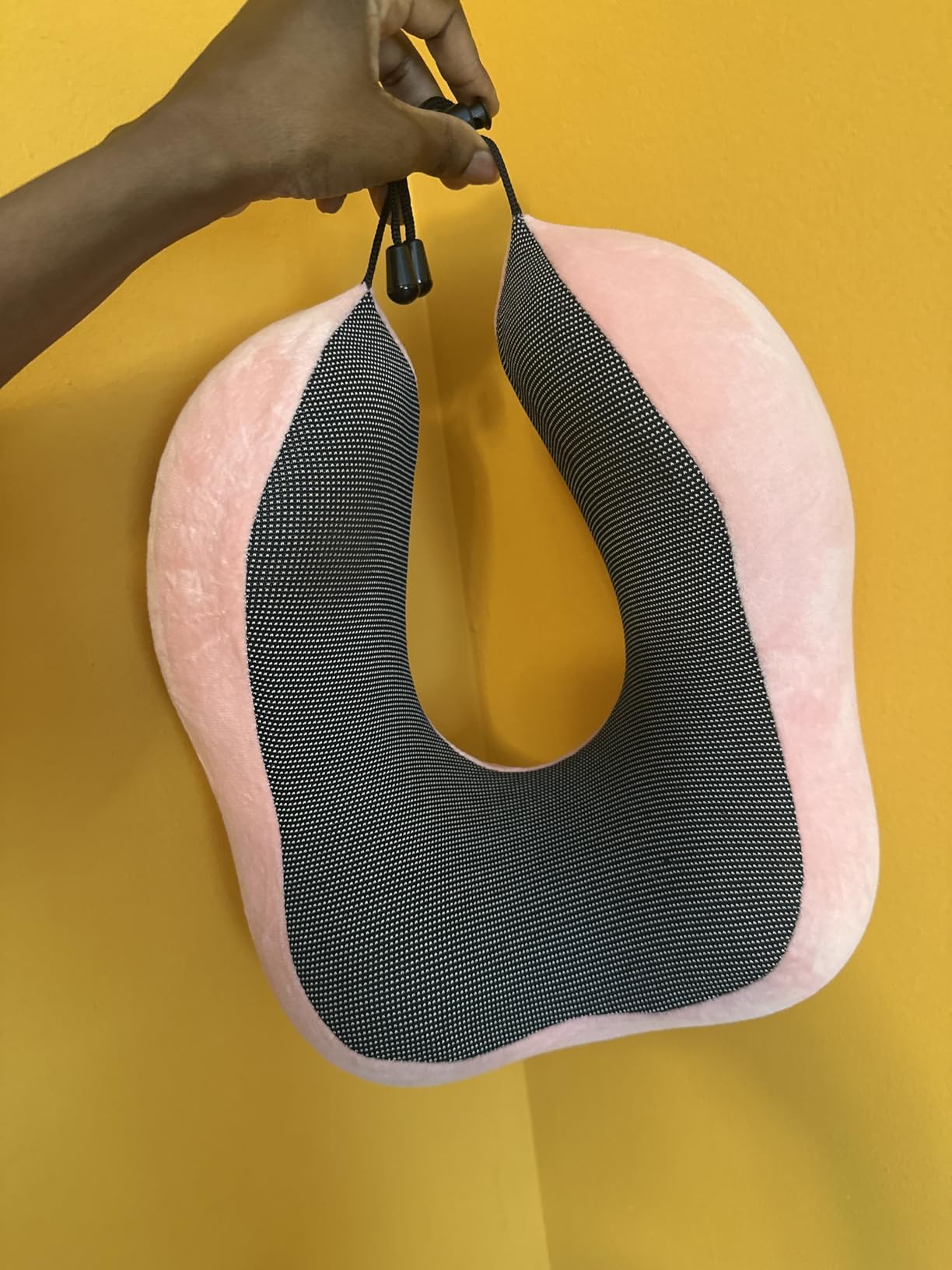 TALLGO Travel Pillow, Best Memory Foam Neck Pillow Head Support Soft Pillow for Sleeping Rest, Airplane Car & Home Use (Black) customer photo 2