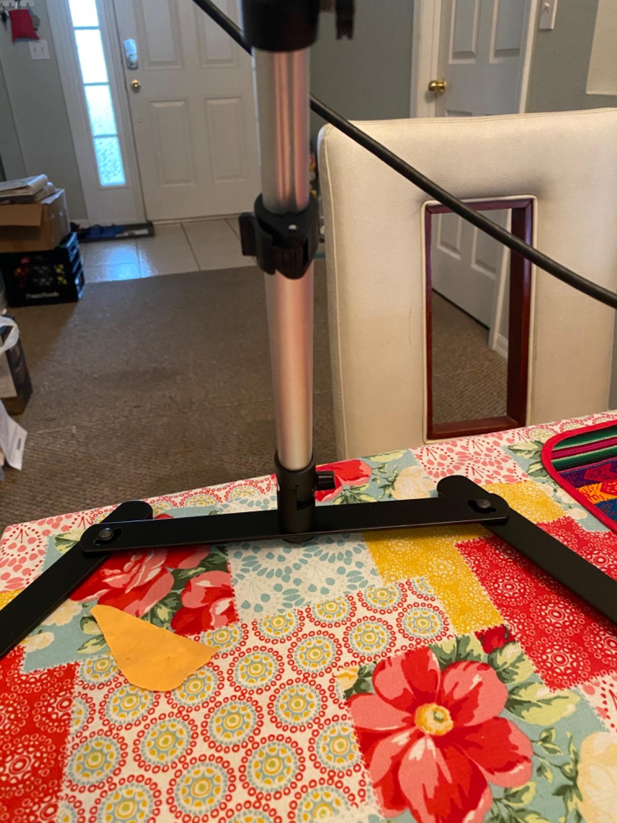 ChromLives Photo Copy Stand Pico Projector Stand with Phone Clamp Overhead Phone Mount Smartphone Compatible Tripod customer photo 1