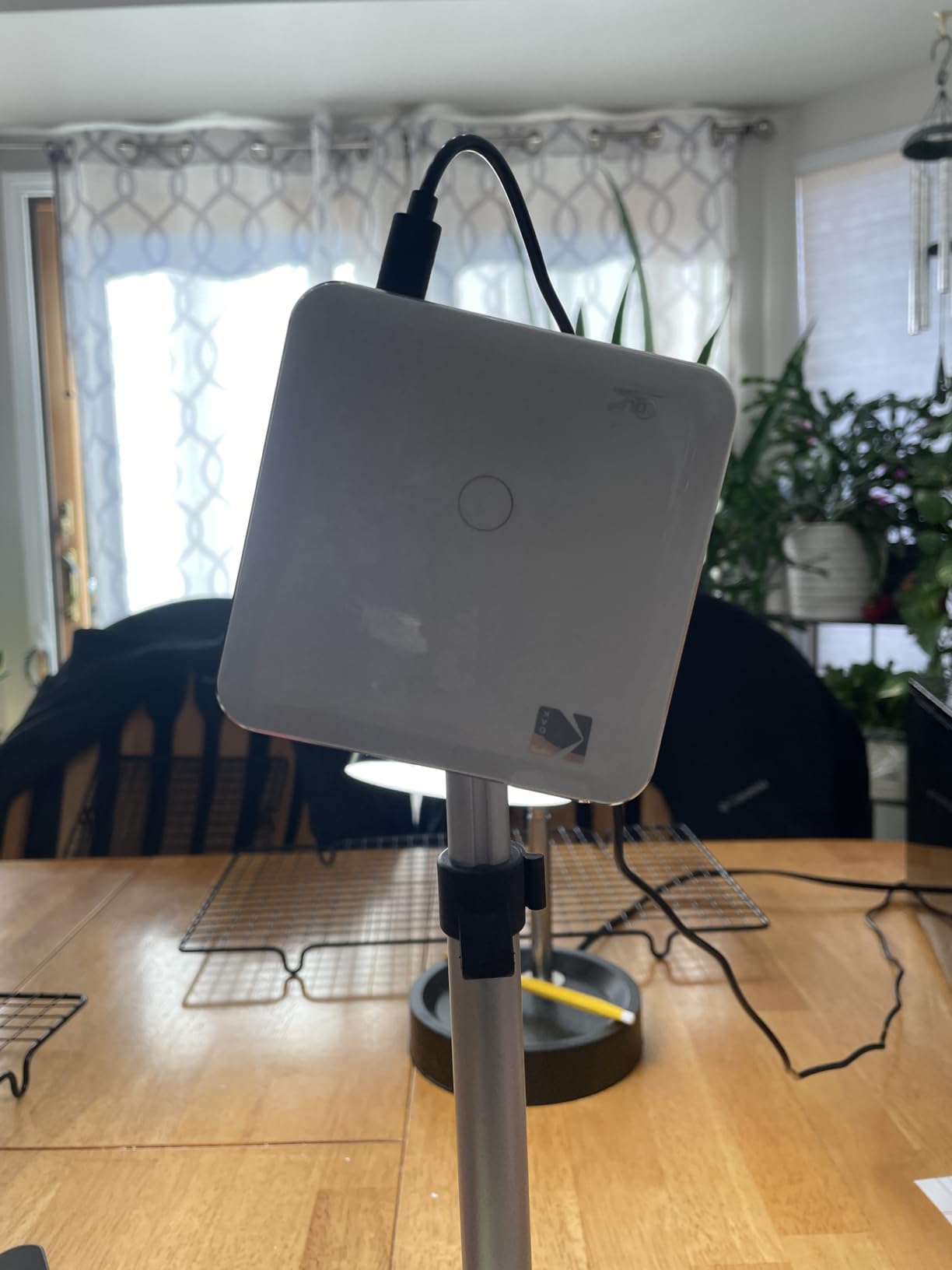 ChromLives Photo Copy Stand Pico Projector Stand with Phone Clamp Overhead Phone Mount Smartphone Compatible Tripod customer photo 2