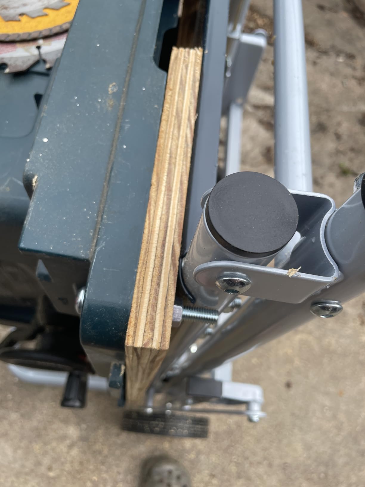 POWERTEC Table Saw Stand with Wheels, Portable Stand w/ 330Lbs Load Capacity, Foldable Design for Easy Storage in Garage, Compatible with Dewalt Table Saw (MT4009) customer photo 2
