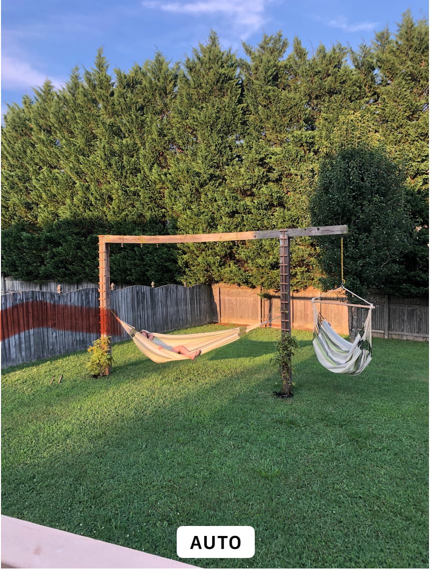 LA SIESTA Brisa Double Outdoor Hammock - Colombian-made Polypropylene, UV & Weather Resistant, for Backyard & Patio - Toucan customer photo 1