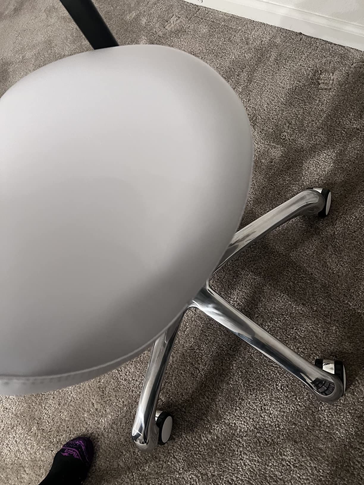 Hydraulic Saddle Rolling Adjustable, Heavy-Duty (350 lbs) Stool Chair for Beauty Salon Massage Dental Clinic Home Office Use (Black) customer photo 1