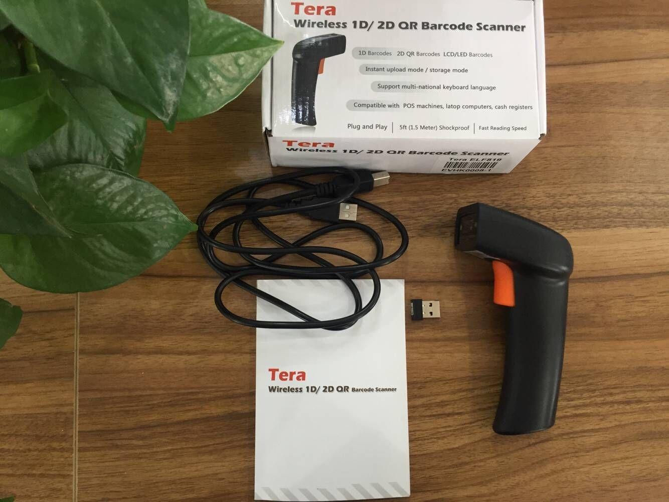 Tera Barcode Scanner with Battery Indicator: 2D Wireless, D5100 Orange | USB Wired, 2.4G Wireless, 2200mAh Battery, 1D 2D QR Scanning, IP54 Protection customer photo 2