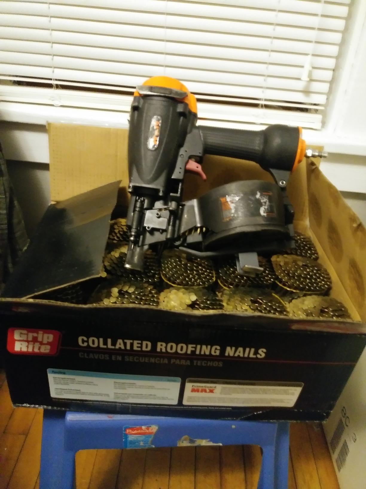 WEN 61783 3/4-Inch to 1-3/4-Inch Pneumatic Coil Roofing Nailer customer photo 1