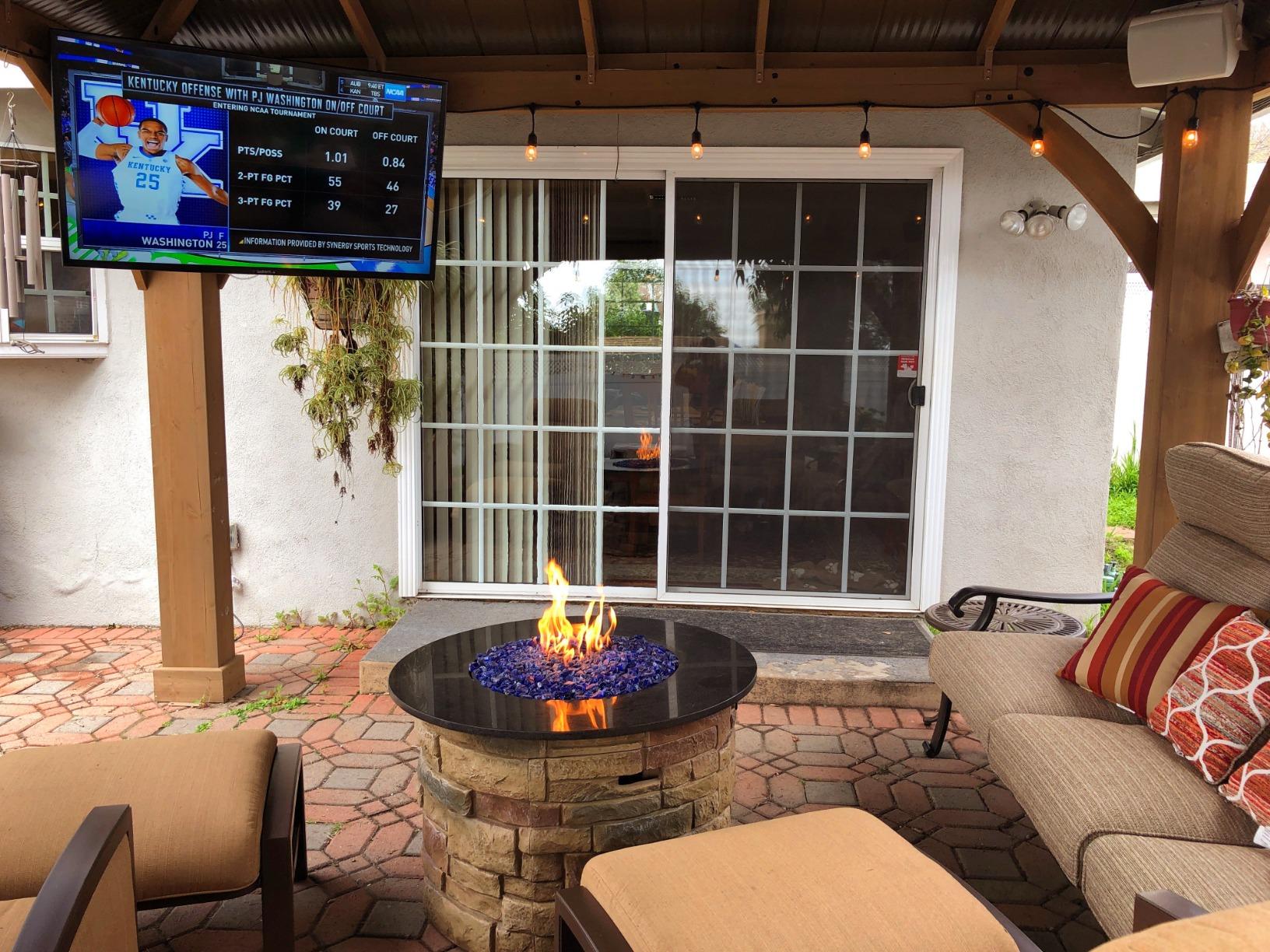 SunBrite Veranda 2 Series 43-inch Full Shade Outdoor TV | 4K Ultra HD HDR LED Weatherproof Television - Direct Lit LED Screen with All-Weather Remote (SB-V2-43-4KHDR-BL) customer photo 1