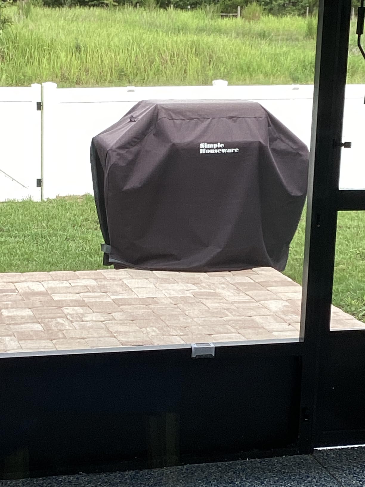 Simple Houseware 55 in. Heavy-Duty BBQ Gas Grill Cover, Waterproof | 600D Polyester, Fits 3-4 Burner, Weather-Resistant customer photo 1