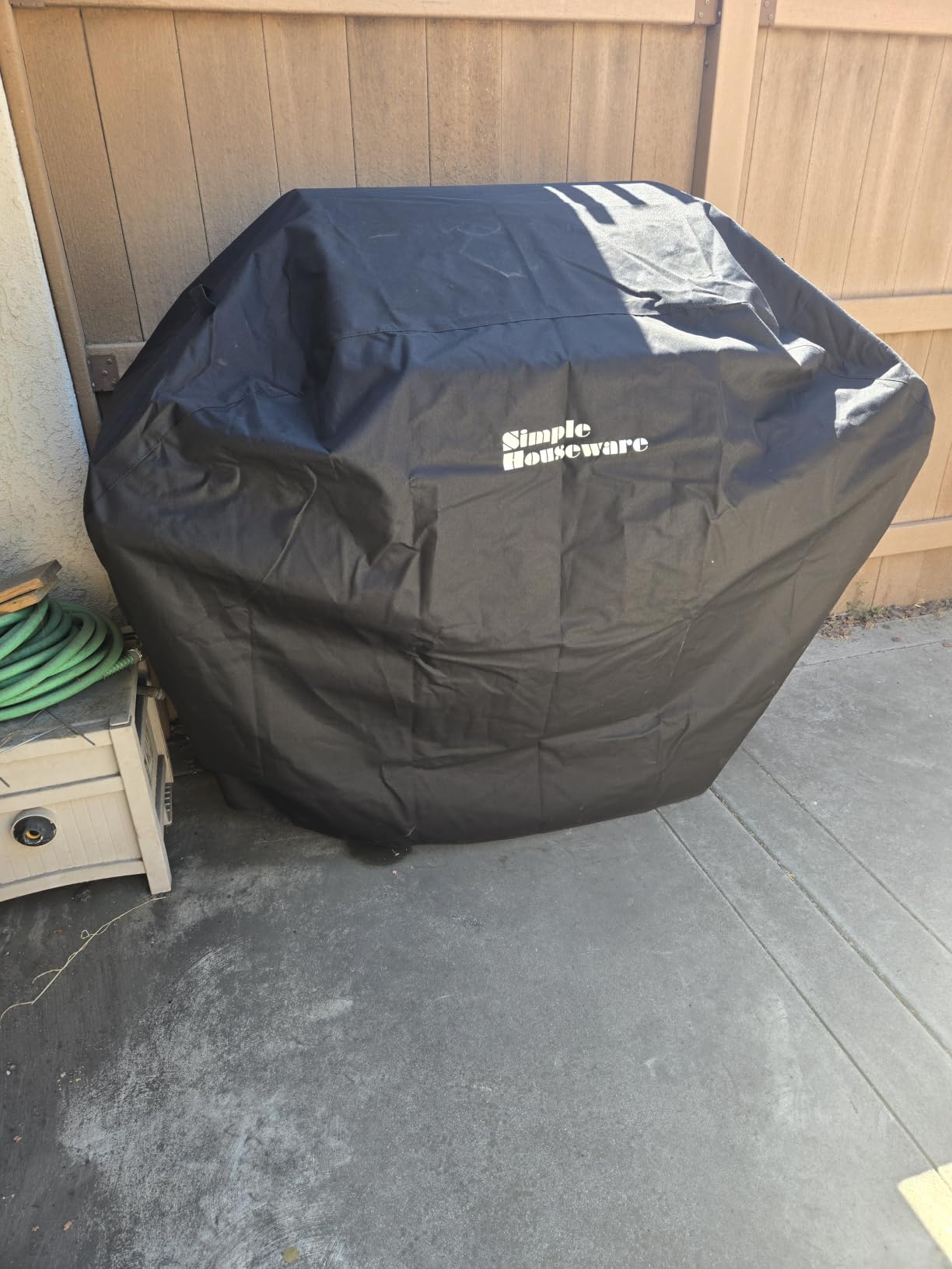 Simple Houseware 55 in. Heavy-Duty BBQ Gas Grill Cover, Waterproof | 600D Polyester, Fits 3-4 Burner, Weather-Resistant customer photo 2
