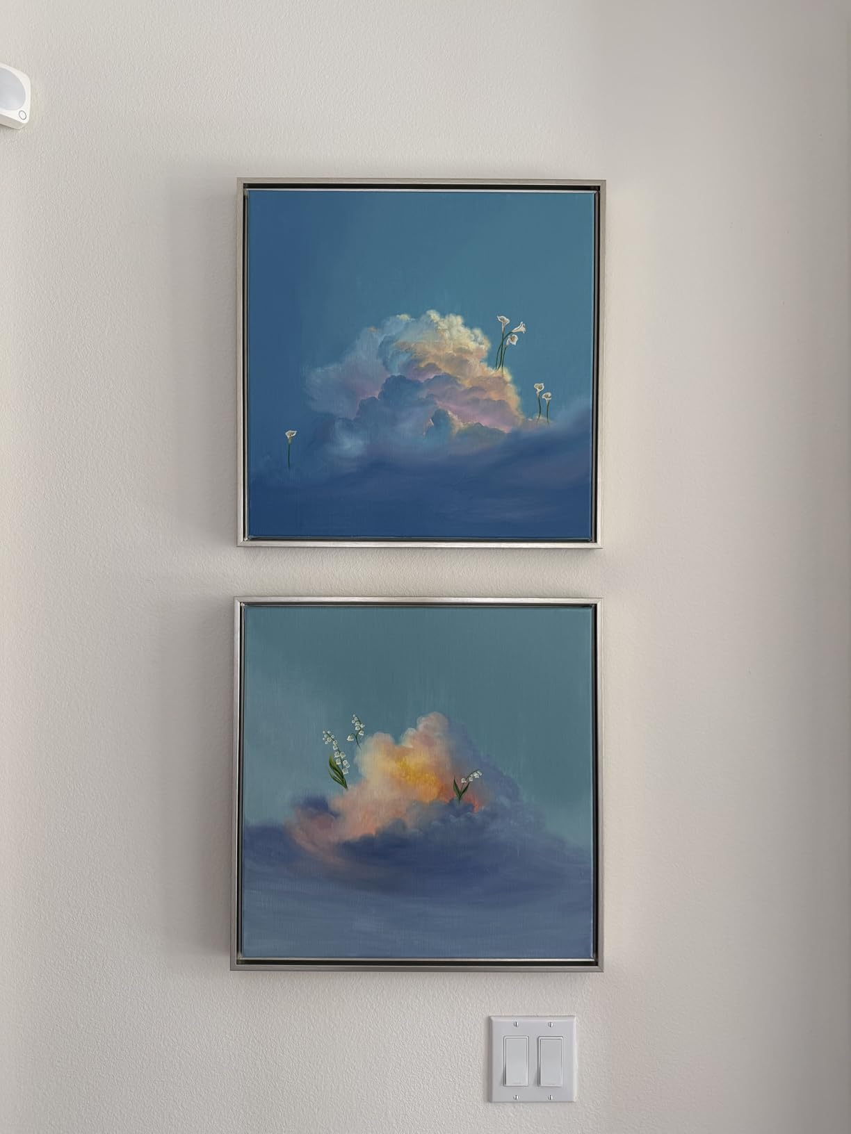 Floater Frame, White, 11 x 14 inch, Portrait, 0.75 inches Deep, for Canvas Paintings/Prints/Wall Art/Home Decor customer photo 2