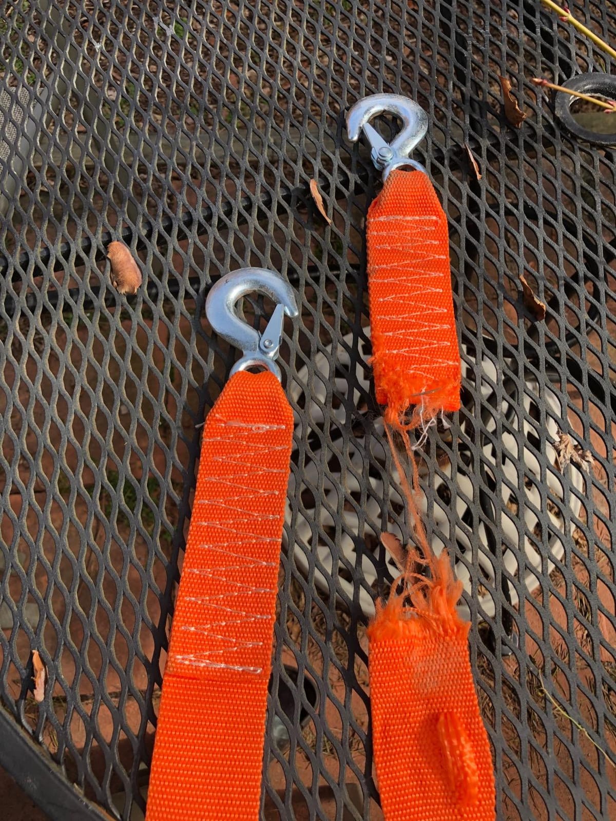 Nylon Tow Strap with Hooks 2