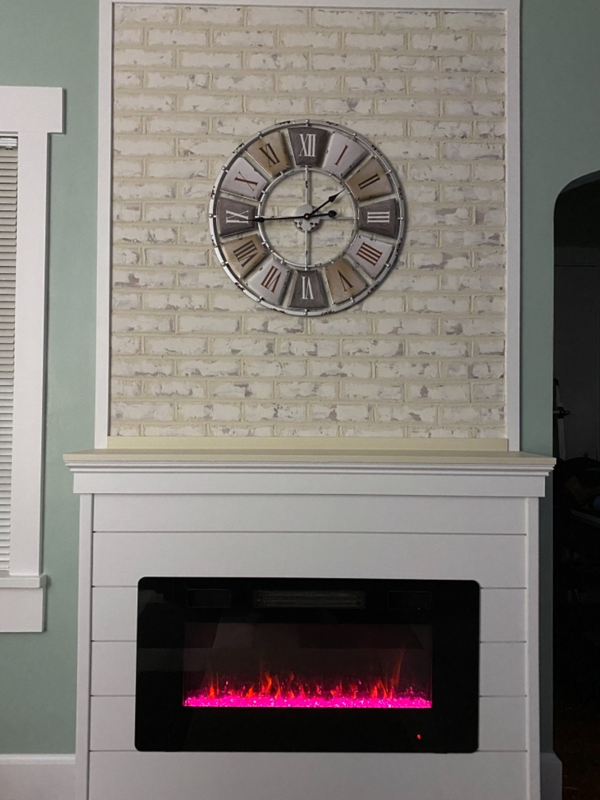 Sorbus Decorative Large 24-Inch Wall Clock for Living Room, Vintage Industrial Modern Rustic Farmhouse Style, Oversized Roman Numeral Clock, Modern Wall Clock, Ideal Room Decor customer photo 2