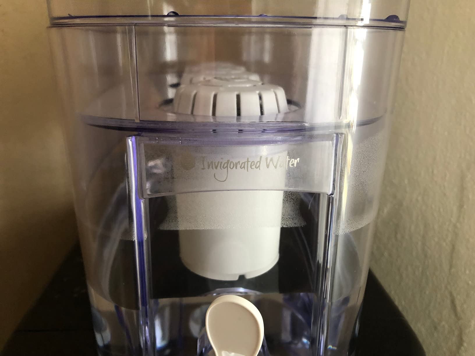 Invigorated Water - Alkaline Countertop Water Filter Dispenser, Large Cup Capacity, Mineralized Alkaline Water, BPA-Free, 96 Gallons/Filter (White, 3 Filters Included) customer photo 1
