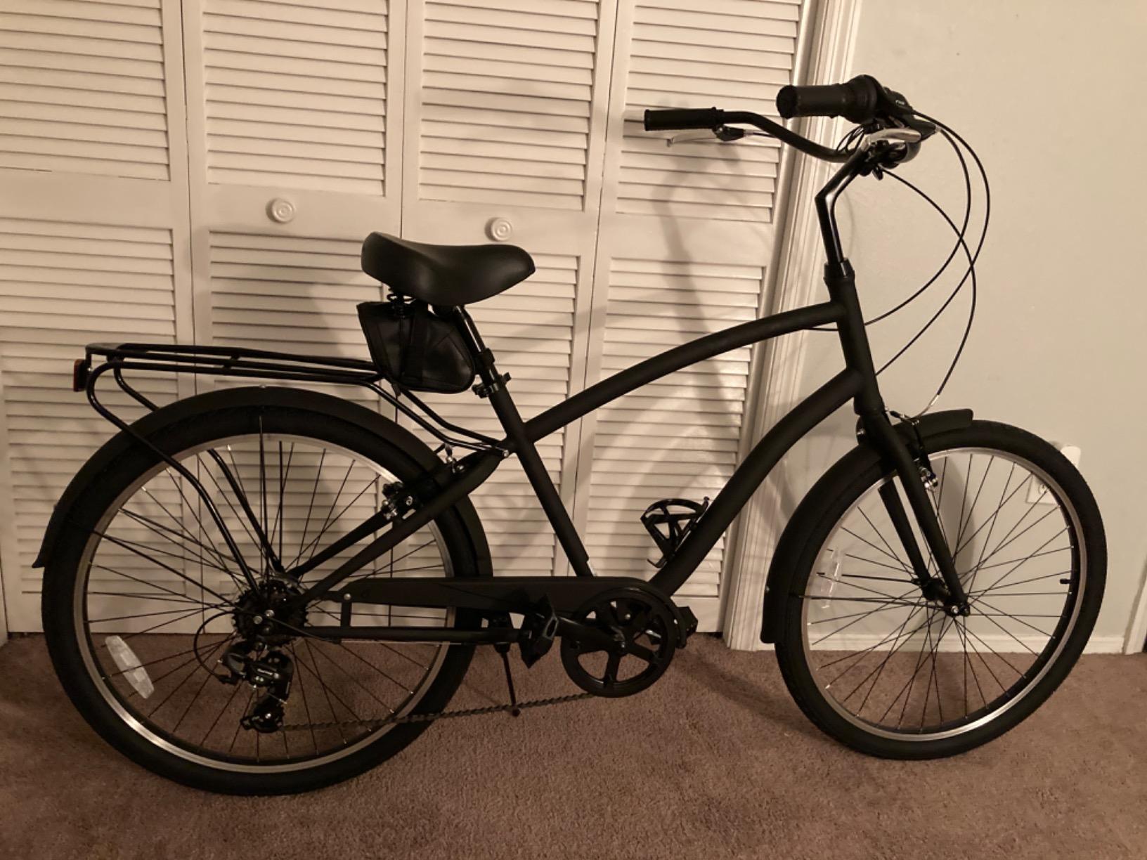 sixthreezero EVRYjourney Men's Steel Beach Cruiser Bike, Hybrid Bicycle with Rear Rack and Fenders, 26-Inch Wheels, Multiple Speed Options and Color Options customer photo 1
